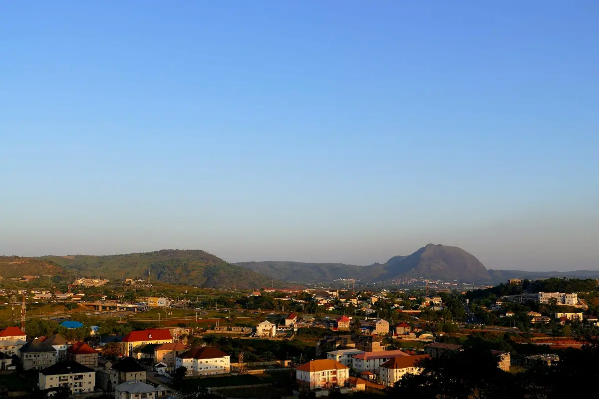 Abuja city centre and hills